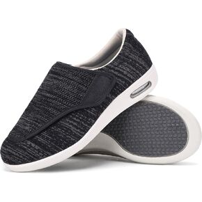 SPR&JOY Diabetic Shoes for Women, Women's Wide Width Elderly Shoes, Lightweight Adjustable Closure Breathable, Swollen Feet Walking Edema Sneakers