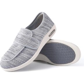 SPR&JOY Diabetic Shoes for Women, Women's Wide Width Elderly Shoes, Lightweight Breathable Adjustable Closure, Swollen Feet Walking Edema Sneakers
