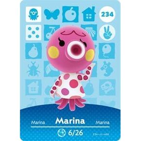 Marina - Nintendo Animal Crossing Happy Home Designer Amiibo Card - 234 by Nintendo