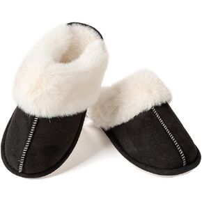 Women's Slippers Soft Plush Winter Warm House Shoes Slip on Fluffy Fur Slippers