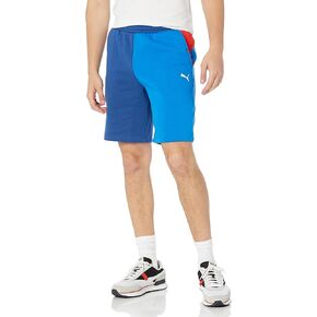 PUMA Men's Standard BMW MMS ESS Shorts Fleece, Medium Gray Heather