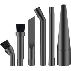 KEEPOW Micro Cleaning Nozzle Kit, 1-1/4" Detailed Cleaning Vacuum Attachments Vacuum Accessories for Compact Wet Dry Shop Vacuum, 6 Pieces