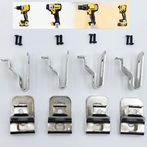 N268241 N086039 Belt Clips for Dewalt Drill Tool 304 Stainless Steel Clip (with Free Screws) Compatible with Dewalt 20V Power Tools DCD985 DCD980 DCD985L2 DCD980L2