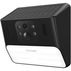 Outdoor Camera Wireless-2K Solar Wall Light Cameras for Home Security with AI Motion Detection, Waterproof,Motion Activated Light, Siren Alarm Cloud/SD Storage, S2 (1, Black)