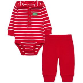 Little Me Clothes Gender Neutral Reindeer Bodysuit and Pant Set, 3 Months - 12 Months in Kuwait