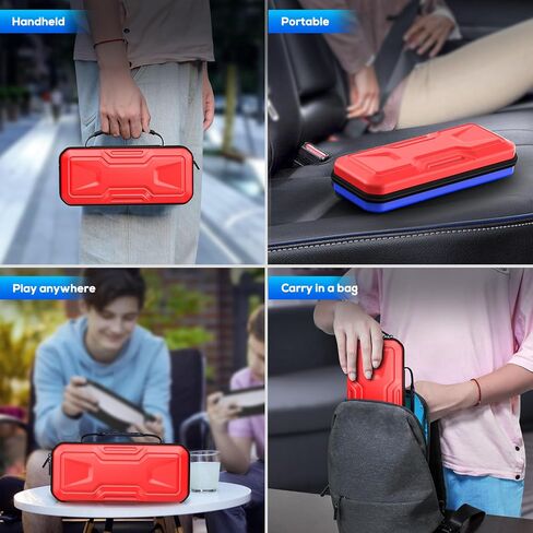FYOUNG 3 in 1 Accessories Bundle for Playstation Portal, Carrying Case & Hard PC Clear Cover with Tempered Glass Screen Protector, Protective Case & Hard Shell Travel Handbag for PS5 Portal (Purple) in Saudi Arabia