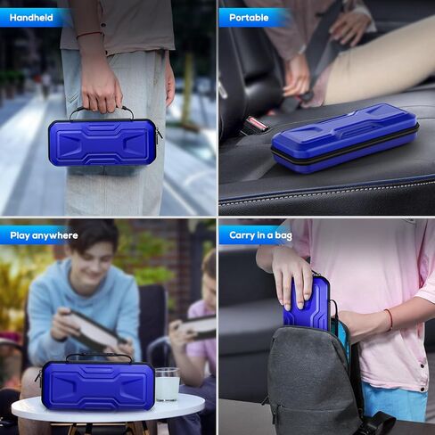 FYOUNG 3 in 1 Accessories Bundle for Playstation Portal, Carrying Case & Hard PC Clear Cover with Tempered Glass Screen Protector, Protective Case & Hard Shell Travel Handbag for PS5 Portal (Purple) in Saudi Arabia