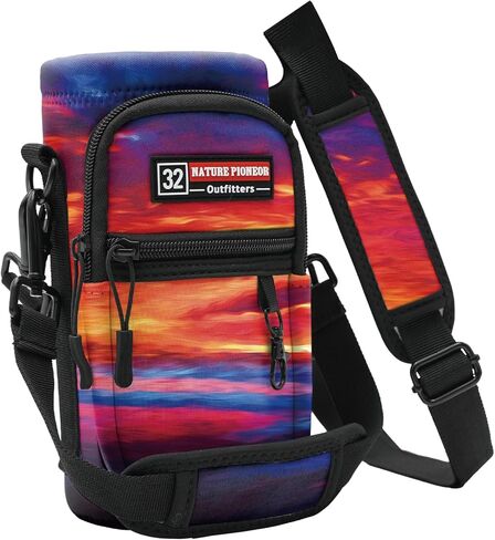 NATURE PIONEOR Water Bottle Carrier Holder Sleeve with Adjustable Strap 25 oz, Insulated Water Bottle Holder Sling Bag in Saudi Arabia