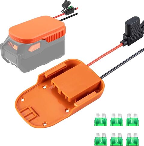 عبوتان من محول عجلة الطاقة لمحول محول بطارية ليثيوم Kobalt 24V Max مع مفتاح وصمامات ومحطات أسلاك، مع سلك قياس 14، وموصل طاقة لصناديق سيارات Rc، والروبوتات، والاستخدام بنفسك in Saudi Arabia