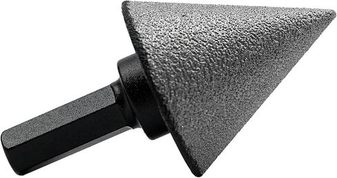 لقمة مشطوفة ماسية مقاس 1-3/8 بوصة (2-35 مم) مع ساق سداسية لتوسيع التشذيب وتشكيل الثقوب الموجودة في بلاط البورسلين والرخام الجرانيت (1-3/8 بوصة (2-35 مم) ساق سداسية) in Kuwait