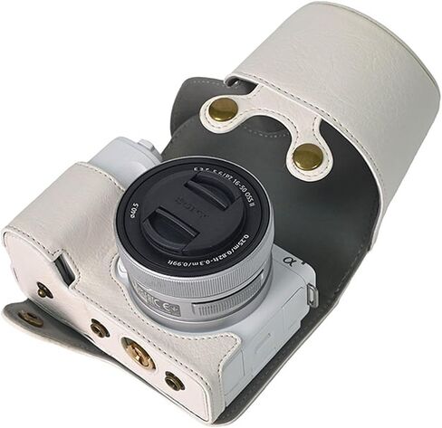 حافظة حماية Rieibi لكاميرا Sony Zv-e10 II، حافظة جلدية لهاتف Sony Alpha ZV E10 II، حافظة ZVE10 II تناسب عدسة 16-50 مم، حقيبة ZV-E10 II مع حزام كتف in Kuwait