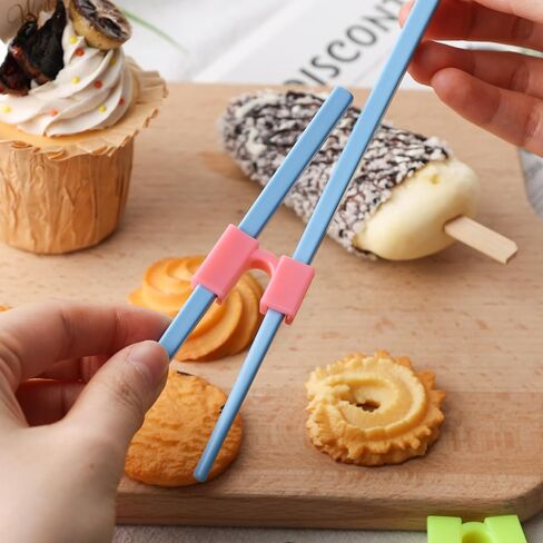 5 Pairs Reusable Chopsticks Holder Non Slippery Chopsticks Helper for Replaceable Practice Chopsticks Heat Resistant for Many Age, Kids, Adult, Beginner, Trainers or Learner (Multi Color) in Saudi Arabia