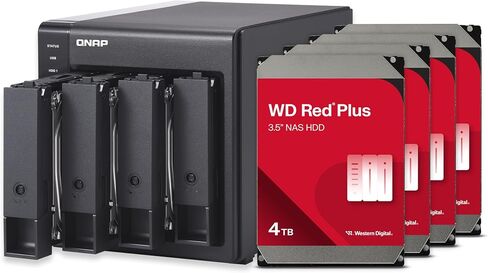 QNAP 2 Bay DAS with 8TB Storage Capacity, USB 3.2 Gen 2 Type-C, Preconfigured RAID 1 Seagate IronWolf HDD Bundle (TR-002-28ST-US) in Saudi Arabia