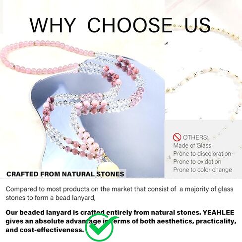 اسهم لشارات الهوية والمفاتيح، حبل للمعلم من الحجر الطبيعي، حبل مطرز بالخرز، حبل قابل للسحب، حبال لطيفة باللون الأسود in Kuwait