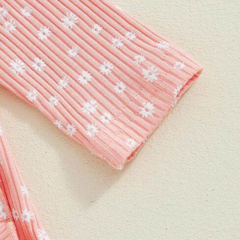 Newborn Outfits Baby Girl Hello I'm New Here Letter Long Sleeve Footies Romper Fall Winter Clothes with Headband in Saudi Arabia