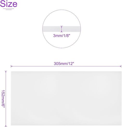 DMiotech 12 x 12 x 3/4 Inch Plastic UHMW Sheets, Ultra High Molecular Weight Polyethylene, Opaque White Polyethylene Board for Automotive, Chemical, Manufacturing, DIY Home Kitchen in Saudi Arabia