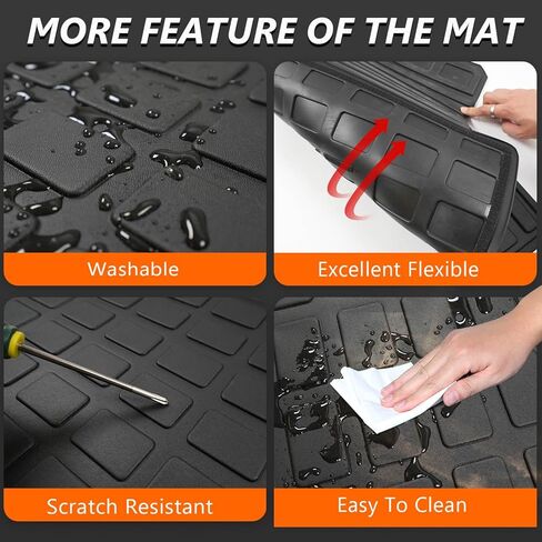 حصيرة صندوق السيارة powoq متوافقة مع 2016-2022 لكزس RX350 RX450H (بدون طراز RXL) استبدال حصيرة البضائع بطانة البضائع لملحقات لكزس 2016-2022 (متوافقة مع 2016-2022 لكزس RX350 RX450H، حصيرة صندوق السيارة) in Kuwait