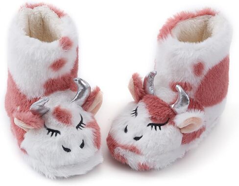 LZSYC Girls Boot Slippers Fluffy Fuzzy Winter Warm Animal Slippers in Kuwait