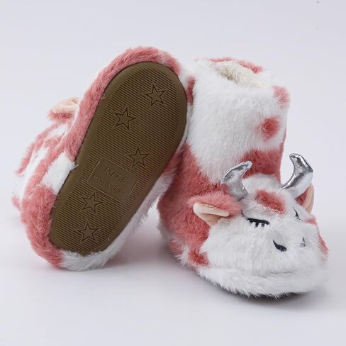 LZSYC Girls Boot Slippers Fluffy Fuzzy Winter Warm Animal Slippers in Kuwait