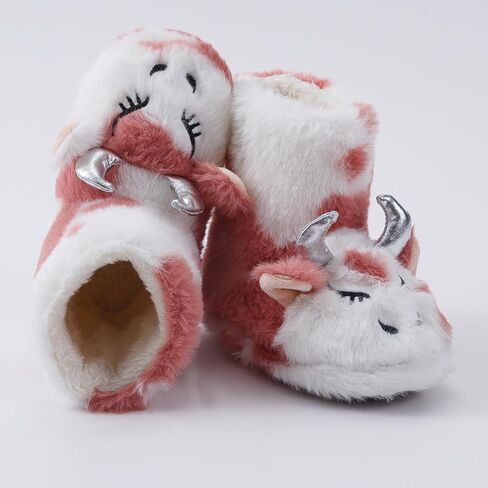 LZSYC Girls Boot Slippers Fluffy Fuzzy Winter Warm Animal Slippers in Kuwait