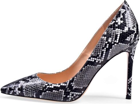 Eldof Women's Classic Dress Pumps Shoes, Sexy Pointed Toe 4" Stiletto High Heels, Office Formal Slip On Size 5-13 in Saudi Arabia