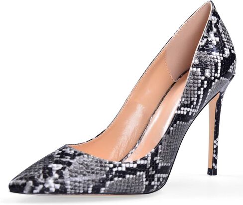 Eldof Women's Classic Dress Pumps Shoes, Sexy Pointed Toe 4" Stiletto High Heels, Office Formal Slip On Size 5-13 in Saudi Arabia