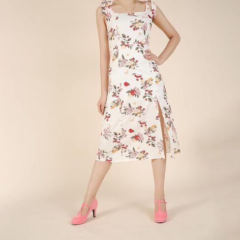 Women's Low Kitten Heels Pumps T Strap Mary Janes Cut Out Retro Office Work Dress Shoes in Kuwait