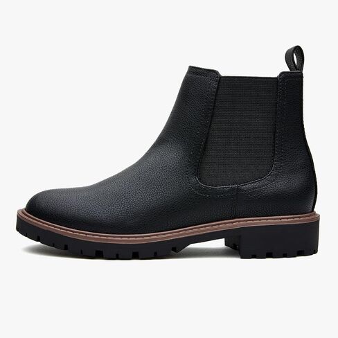 Women's Low Heel Chelsea Ankle Boots Fashion Slip-On Elastic Fall Booties Shoes in Saudi Arabia