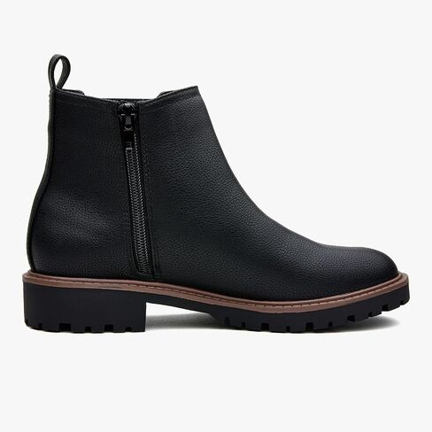 Women's Low Heel Chelsea Ankle Boots Fashion Slip-On Elastic Fall Booties Shoes in Saudi Arabia