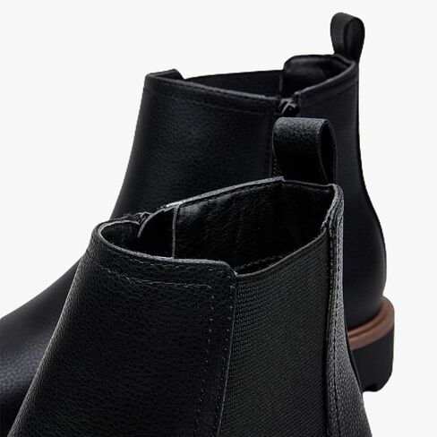 Women's Low Heel Chelsea Ankle Boots Fashion Slip-On Elastic Fall Booties Shoes in Saudi Arabia
