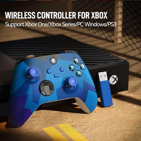 Wireless Controller Compatible with Xbox, Xbox Series X/S, Windows PC, Game Controller with 2.4GHZ Adapter, Headphone Jack, Dual Vibration in Saudi Arabia