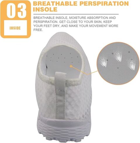 Belidome Women Men Auqa Shoes Slip-on Sneakers for Walking Running Hiking Athletic Breathable Lightweight in Saudi Arabia