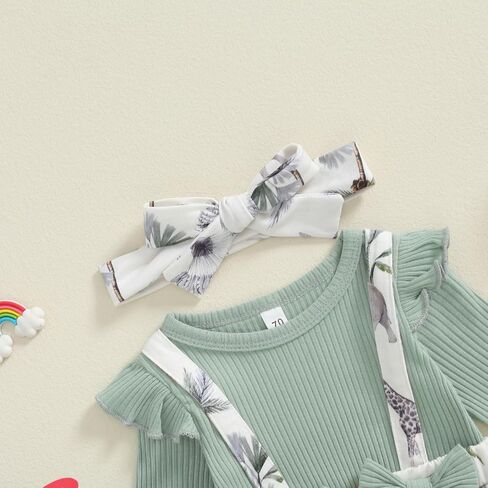 Newborn Infant Baby Girl Knit Romper Dress Long Sleeve Ruffle Bodysuit Jumpsuit Fall Winter Clothes One Piece Outfit in Saudi Arabia