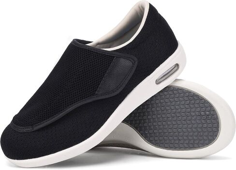 SPR&JOY Diabetic Shoes for Women, Women's Wide Width Elderly Shoes, Lightweight Adjustable Closure Breathable, Swollen Feet Walking Edema Sneakers in Saudi Arabia