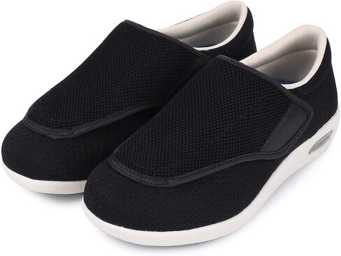 SPR&JOY Diabetic Shoes for Women, Women's Wide Width Elderly Shoes, Lightweight Adjustable Closure Breathable, Swollen Feet Walking Edema Sneakers in Saudi Arabia