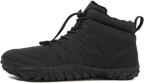 HiGropcore Winter Snow Boots for Women Men, Warm Fur Lined Water Repellent Barefoot Shoes, Wide Toe Box Lightweight Outdoor Ankle Boots in Kuwait