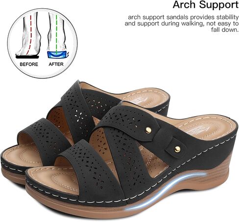 SHIBEVER Wedge Sandals Women Summer: Comfortable Open Toe Dressy Platform Sandal Shoes in Saudi Arabia