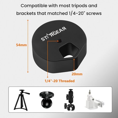 Starlink Mini Tripod Adapter-1/4-20 Nut Base Tripod Mount Adapter Aluminum Alloy, Compatible with Pipe Mount, Most Photography Tripods and RAM Mount in Saudi Arabia