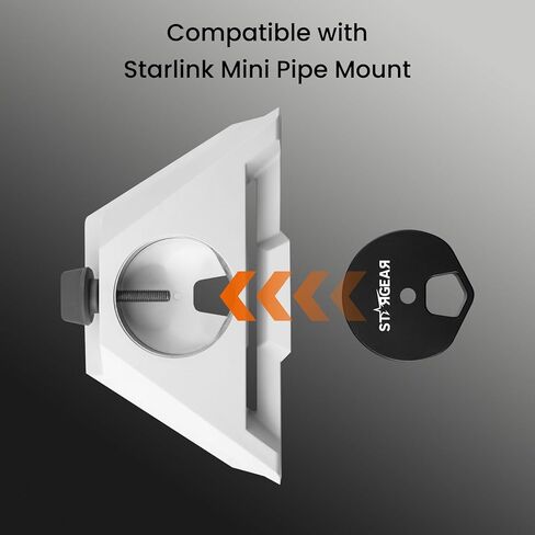 Starlink Mini Tripod Adapter-1/4-20 Nut Base Tripod Mount Adapter Aluminum Alloy, Compatible with Pipe Mount, Most Photography Tripods and RAM Mount in Saudi Arabia