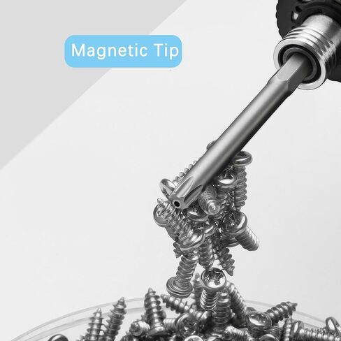 5PCS T45 Magnetic Tamper Proof Torx Screwdriver Bits, 1/4 Inch Hex Shank 2.6 Inch Length S2 Steel Security Drill Torx Head Drill Screw Driver Tools(65mm Long, Star 6 Point) in Saudi Arabia