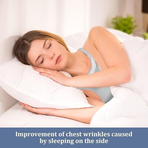 ROYALAY Chest Wrinkles from Side Sleeping,Breast Support Pillow with Adjustable Thickness,Silk Breast Pillow for Chest Wrinkles Prevention,Breastfeeding Pillows breast friend nursing pillow(champagne) in Saudi Arabia