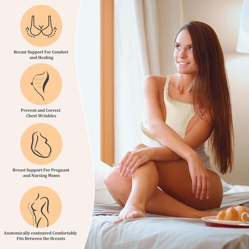 ROYALAY Chest Wrinkles from Side Sleeping,Breast Support Pillow with Adjustable Thickness,Silk Breast Pillow for Chest Wrinkles Prevention,Breastfeeding Pillows breast friend nursing pillow(champagne) in Saudi Arabia