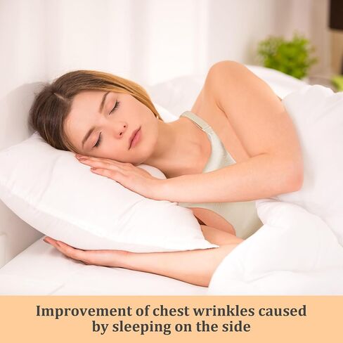 ROYALAY Chest Wrinkles from Side Sleeping,Breast Support Pillow with Adjustable Thickness,Silk Breast Pillow for Chest Wrinkles Prevention,Breastfeeding Pillows breast friend nursing pillow(champagne) in Saudi Arabia
