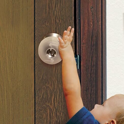 Dreambaby EZY-Fit Door Knob Covers (Translucent Clear, 6 Pack) in Kuwait