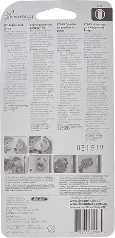 Dreambaby EZY-Fit Door Knob Covers (Translucent Clear, 6 Pack) in Kuwait