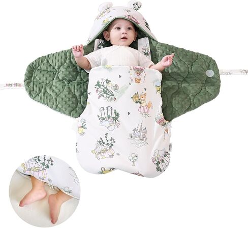 YJLMLY Sleepsack Swaddle, Baby Swaddle Sleep Sack with Two-Way Zipper, Adjustable Newborn Swaddle, Weighted Sleep Sack 0-3 Months, Baby Swaddle Blankets, gift for baby girl boy, Baby Essentials in Saudi Arabia
