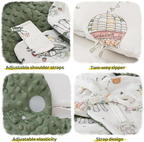 YJLMLY Sleepsack Swaddle, Baby Swaddle Sleep Sack with Two-Way Zipper, Adjustable Newborn Swaddle, Weighted Sleep Sack 0-3 Months, Baby Swaddle Blankets, gift for baby girl boy, Baby Essentials in Saudi Arabia