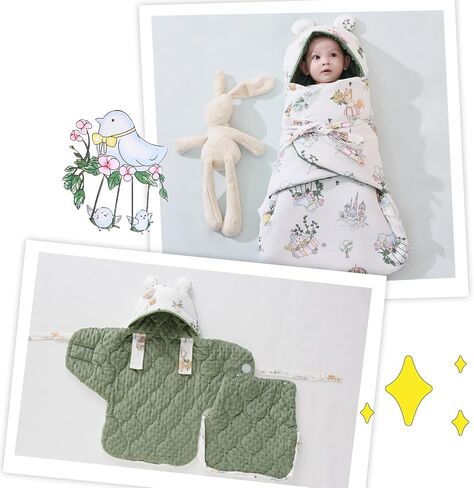 YJLMLY Sleepsack Swaddle, Baby Swaddle Sleep Sack with Two-Way Zipper, Adjustable Newborn Swaddle, Weighted Sleep Sack 0-3 Months, Baby Swaddle Blankets, gift for baby girl boy, Baby Essentials in Saudi Arabia