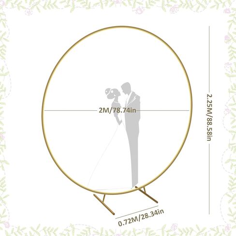 Round Backdrop Stand, 7.2 ft, Balloon Arch Support Stand in Saudi Arabia