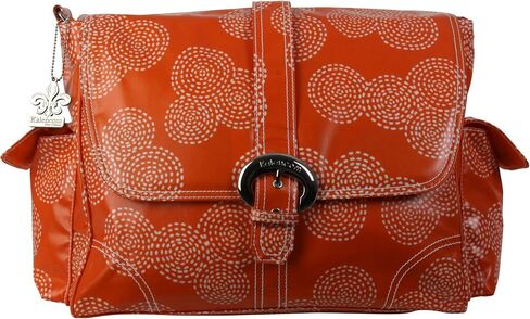 Kalencom Matte Coated Buckle Bag, Stitches Orange in Saudi Arabia